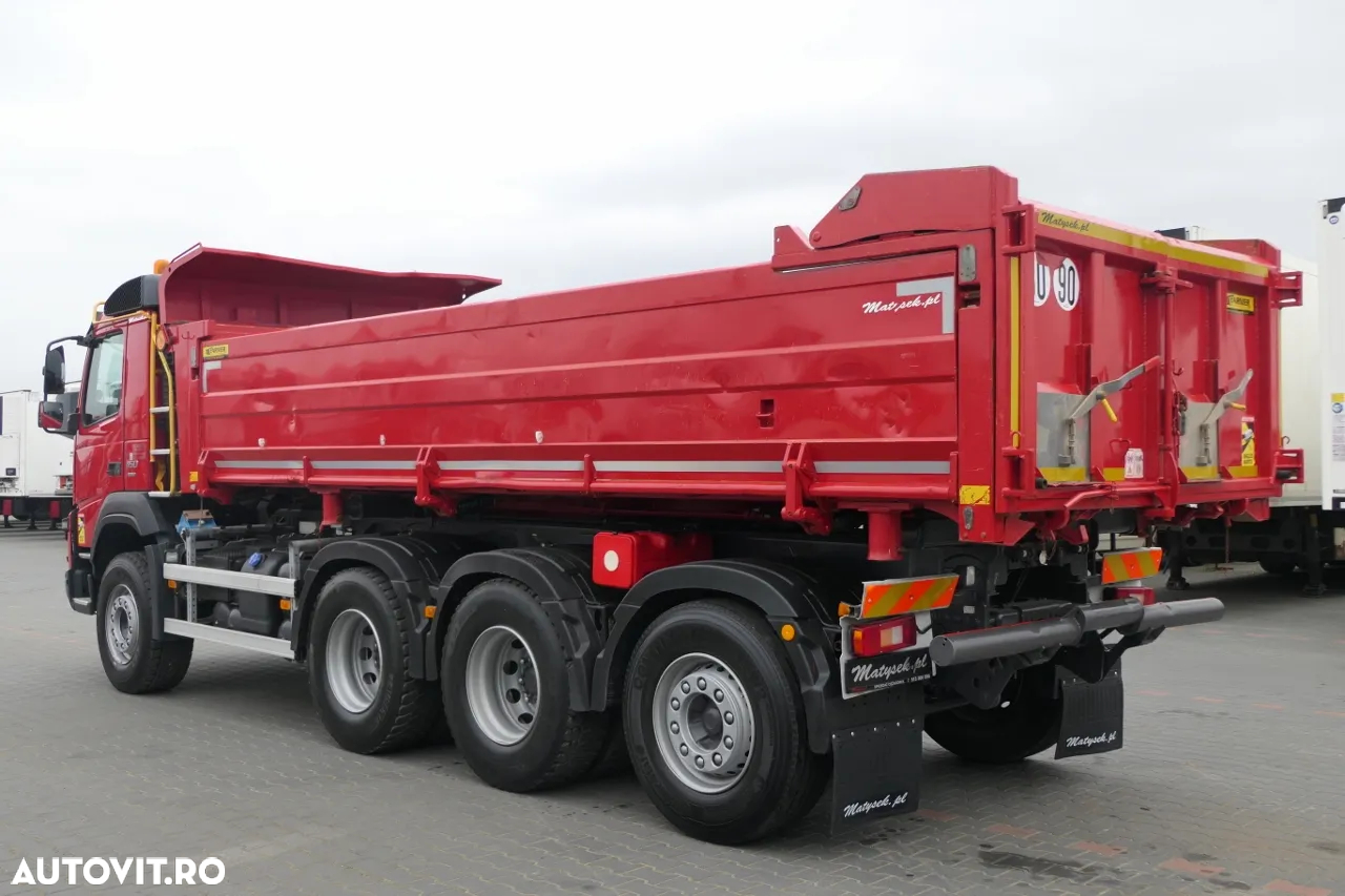 Volvo FMX 450 / 8x4 / 2 PAGINI. CAMION BASCULANTE / TRIDEM / AXIE DE DIRECȚIE LIFTARE / BORDMATIC / HYDROCLAP / 2016 - 15
