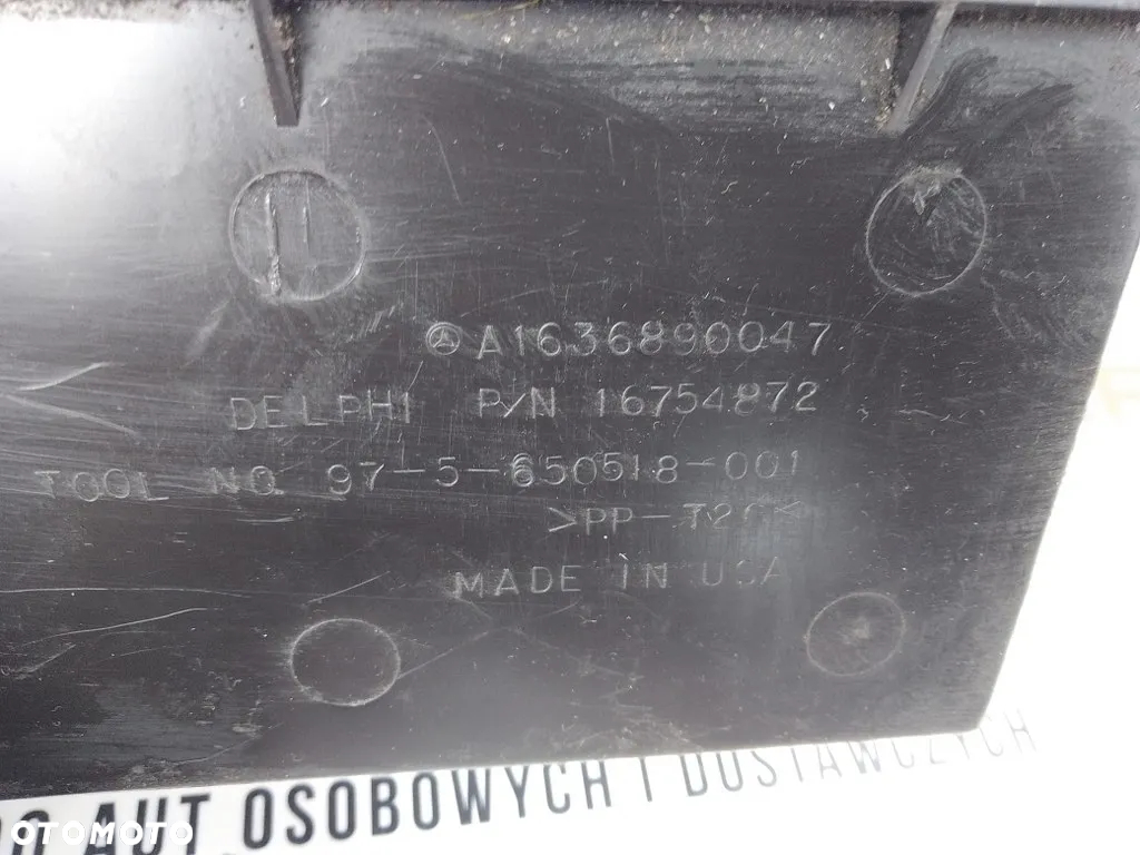 Półka Schowek Pod Radio Mercedes ML W163 01-05 Lift A1636890047 - 4