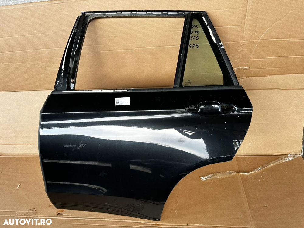 usa / portiera  Stanga spate geam mic triunghi bmw X5 F15 2014 2019 cod 475 negru - 1