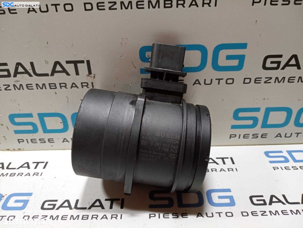 Debitmetru Aer BMW Seria 3 E90 E91 316 318 320 2.0 D N47 N47D20A N47D20C 2004 - 2011 Cod 0281002567 7788743 [M5302] - 1