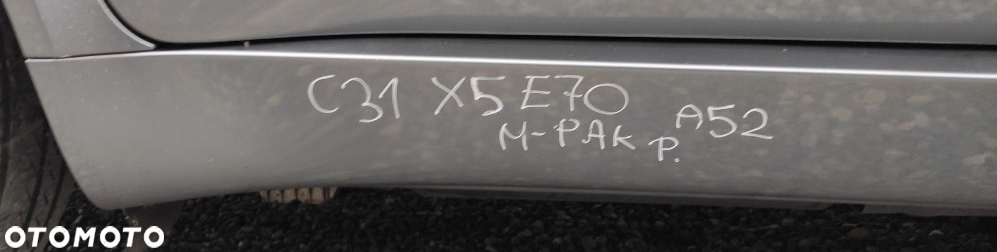 LISTWA PROGOWA PRAWA M PAKIET BMW X5 E70 A52 SPACEGRAU - 2
