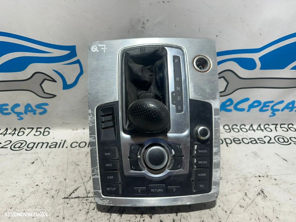 .Manete Seletor Velocidades Automáticas Consola Central Original Audi Q7 4L 4L2713139L 2006 – 2015 - 2