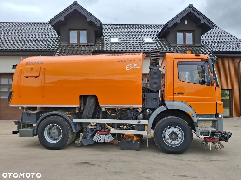 Mercedes-Benz Axor 1823 Zamiatarka Bucher Optifant 70 Szczotki Lewa Prawa Strona 2 Silniki Rura Do Liści Odchwaszczarka - 6