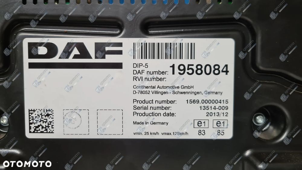 ZEGARY LICZNIK DAF EURO 6  1958084 - 3