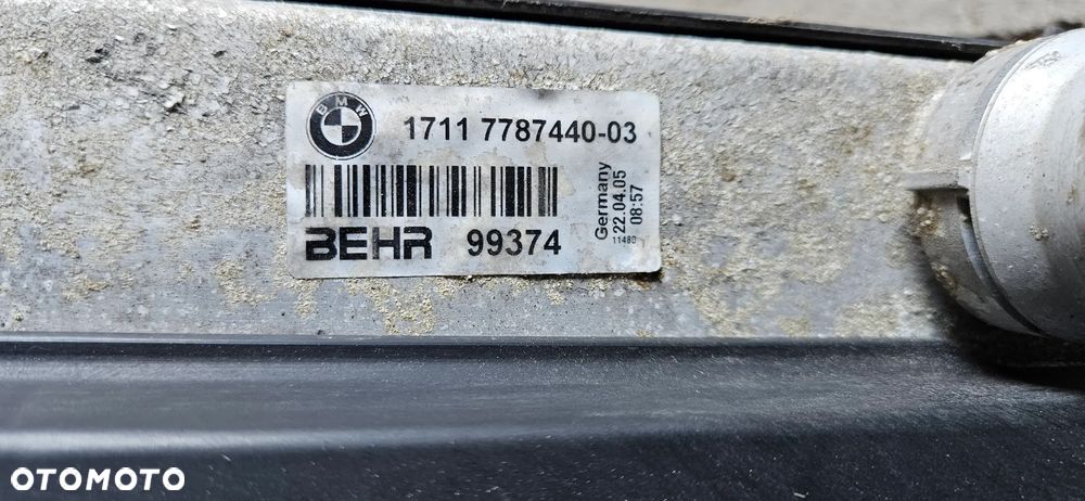 BMW 5 E60 3.0D MANUAL Komplet chłodnic Chłodnice Chłodnica wody klimatyzacji Wentylator 7787830 7787432 7787440 7787446 6925724 - 15