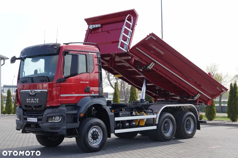 MAN TGS 33.480 / 6X6 / WYWROTKA 3 STRONNA / BORDMATIC / KH KIPPER / AUTOMAT / HARDOX  / BOGATA OPCJA / FABRYCZNIE NOWY / 2026 - 3