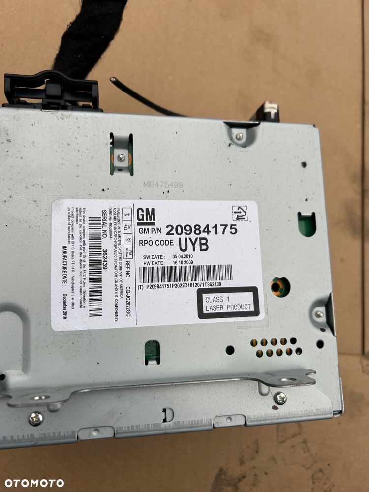 Opel Meriva B radio 20984175 - 2