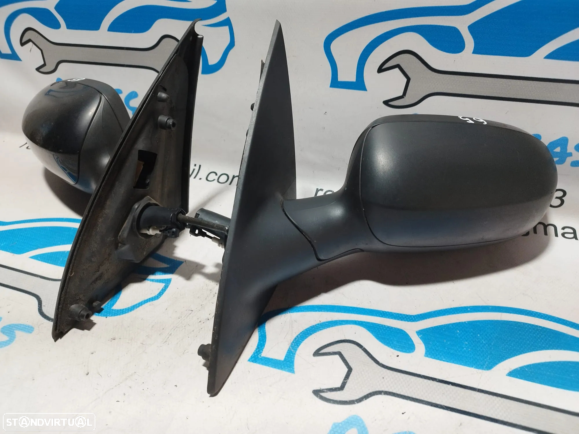 .ESPELHO RETROVISOR ESQUERDO DIREITO OPEL COMBO C 24420988 24420982 CORSA C MANUAL ESPELHOS RETROVISORES - 5