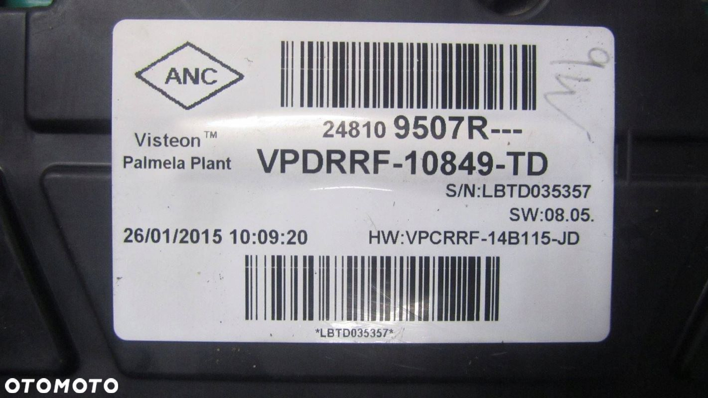 TRAFIC VIVARO III LICZNIK ZEGARY 248109507R 14- - 3