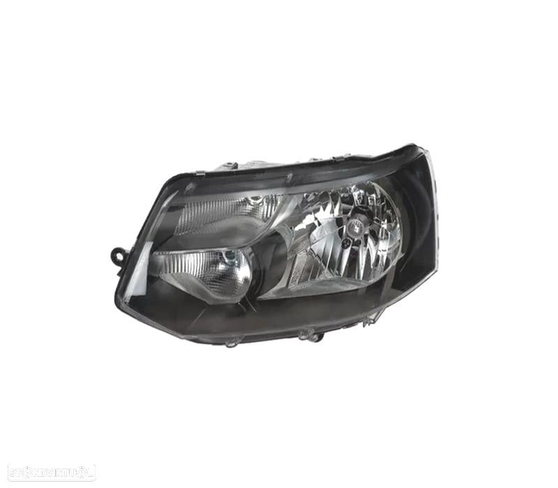FAROL ESQ PARA VOLKSWAGEN VW T5 10-15 PRETO - 1