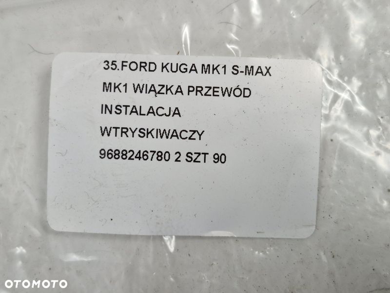 FORD KUGA MK1 S-MAX MK1 WIĄZKA PRZEWODÓW INSTALACJA WTRYSKIWACZY 9688246780 - 9