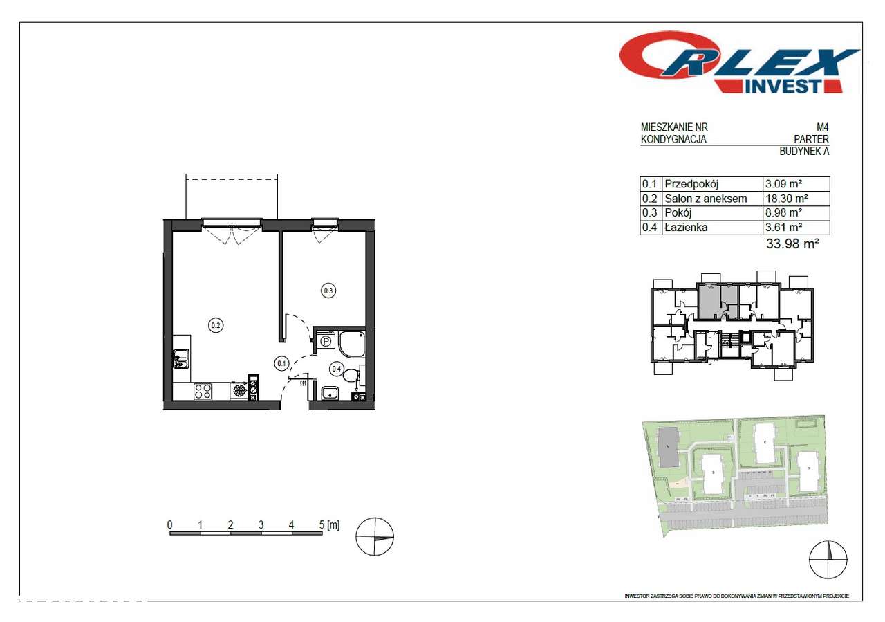 Nowe Gościcino, 2 pokoje, ogródek, Orlex Invest - Pełny obrazek: 2/3