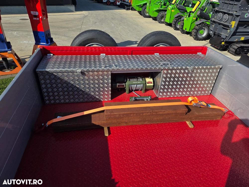 Janmil TRAILER 3 axe FULL OPTION-NOU, 2026, rampe DUBLE, lemne pt extensii latime la 3m, 2 roti rezerva, axe SAF, anv Goodyear, TROLIIU, cutie depozitare, obloane pe gatul de lebada, Carte identitate RAR, Podea rabatabila, posibil leasing-PROMOTIE 58.900eur - 27