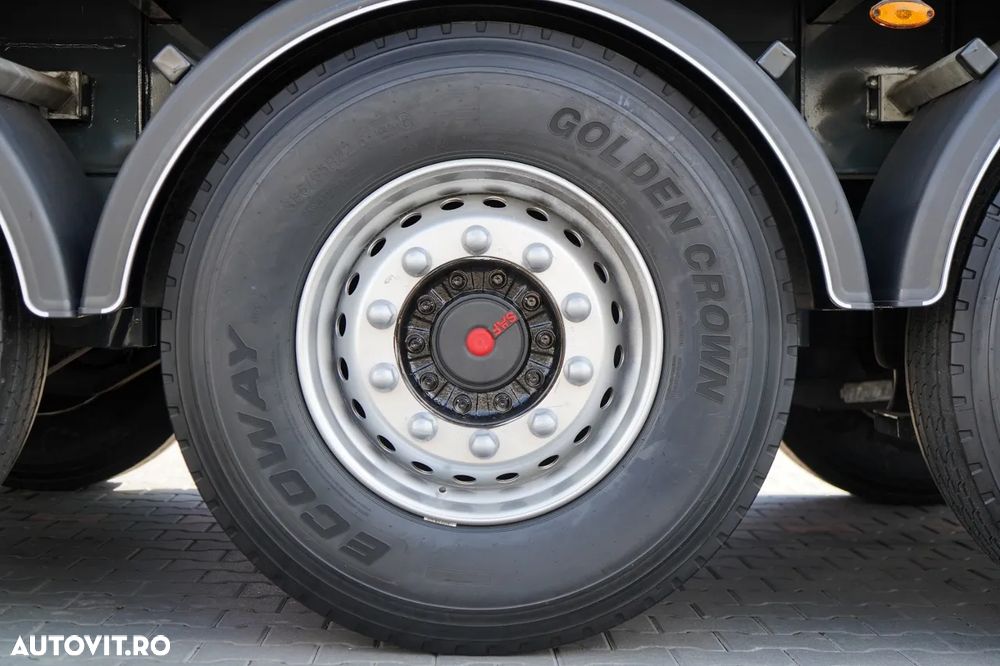 Fruehauf CORTINĂ / STANDARD / HALOMETRU DHOLLANDIA 2.000 kg / SAF / 100% ANVELOPE / BALCĂ PODEA PUTERNICĂ / - 26