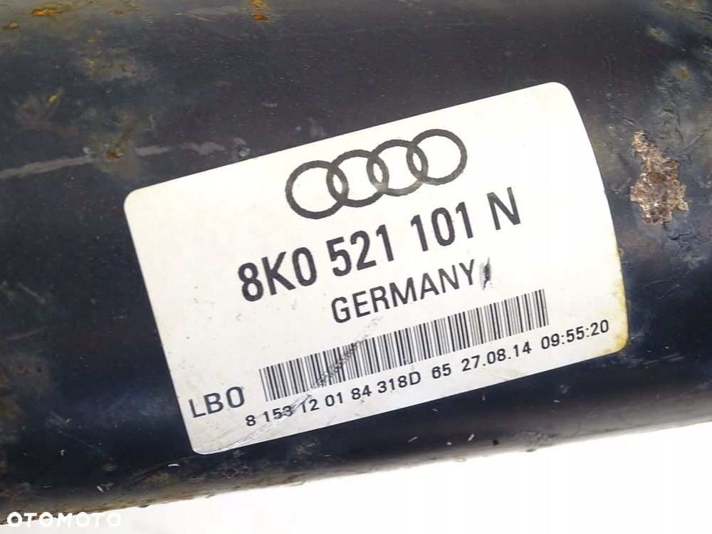 WAŁ NAPĘDOWY KARDANA AUDI A4 B8 LIFT 2.0 TDI QUATTRO AUTOMAT 8K0521101N - 6