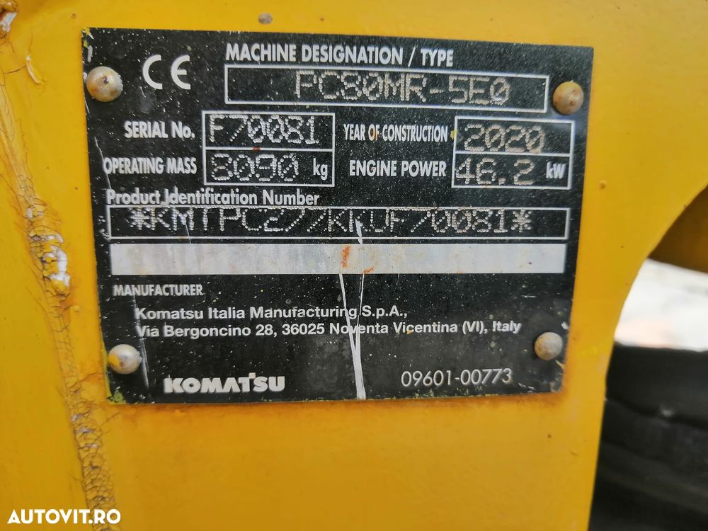 Komatsu PC80MR-5E0 Excavator, TOP !!! - 27