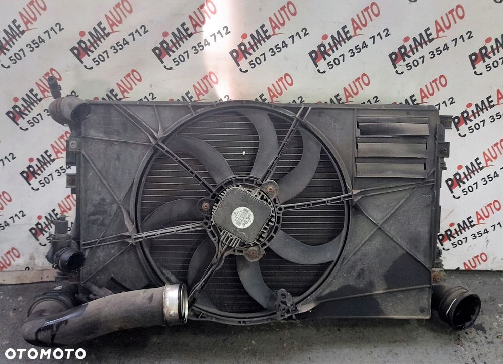 SKODA OCTAVIA II 04-13 LIFT 1,9 TDI komplet chłodnic + wentylator VALEO 1K0121253AA, 1K0121203AR, 1K0121205AG, 1K0121207BF * - 2