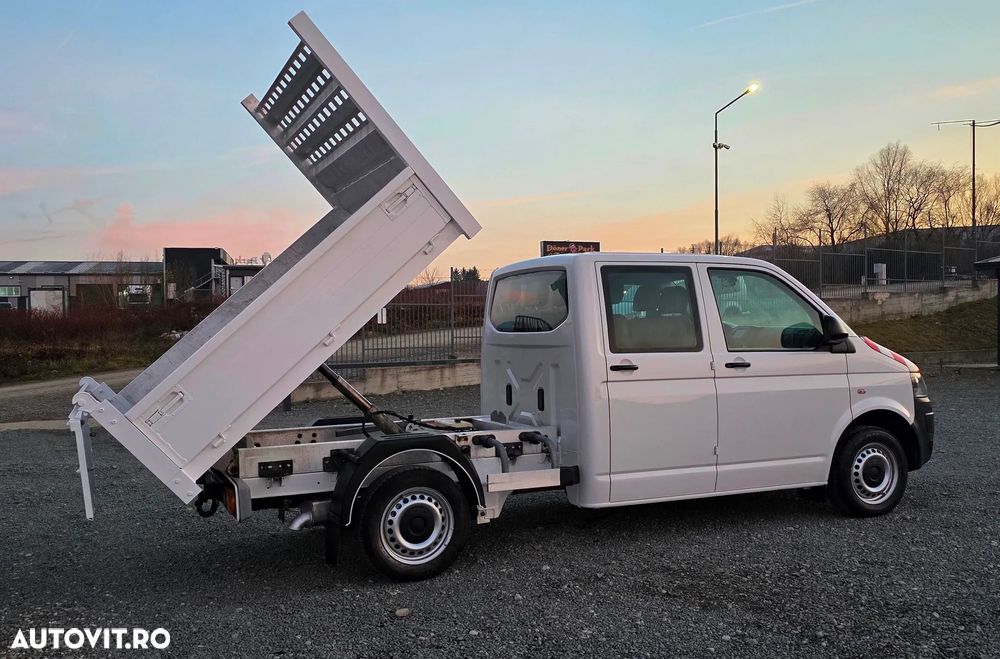 Volkswagen TRANSPORTER face lift 2.0 tdi, 140cp,  186.200 km,           basculabil 3.2t original,  07/2012 (serie 2013).  (factura cu TVA, SEAP , finantare PJ, rate PF - 8