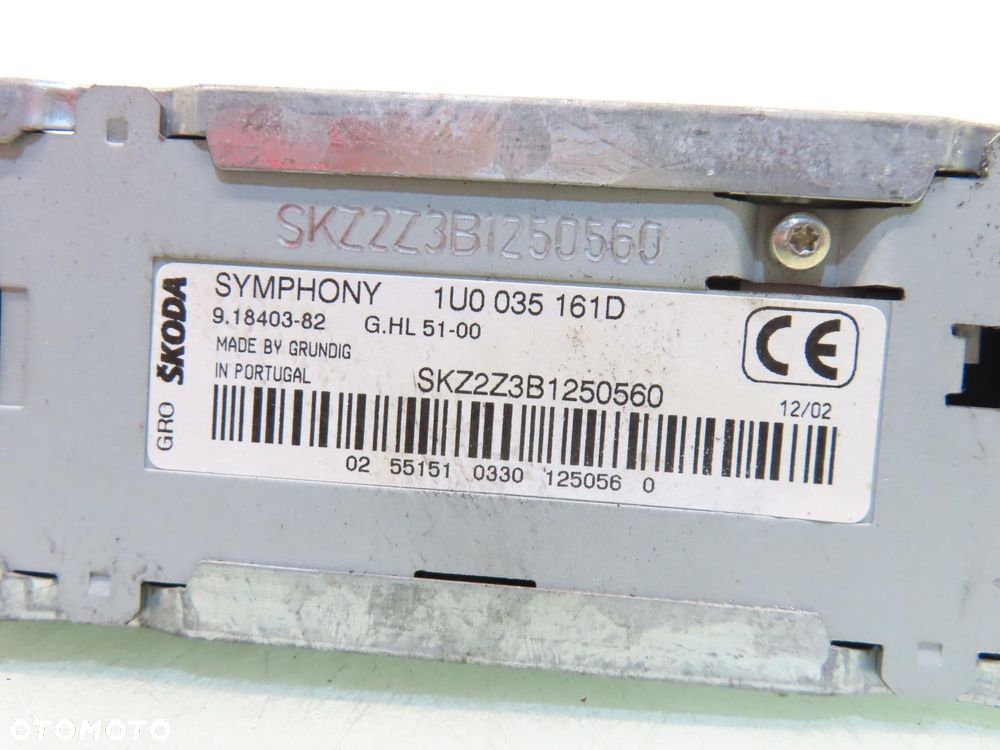 RADIO KASETA  SKODA SUPERB I 1U0035161D - 5