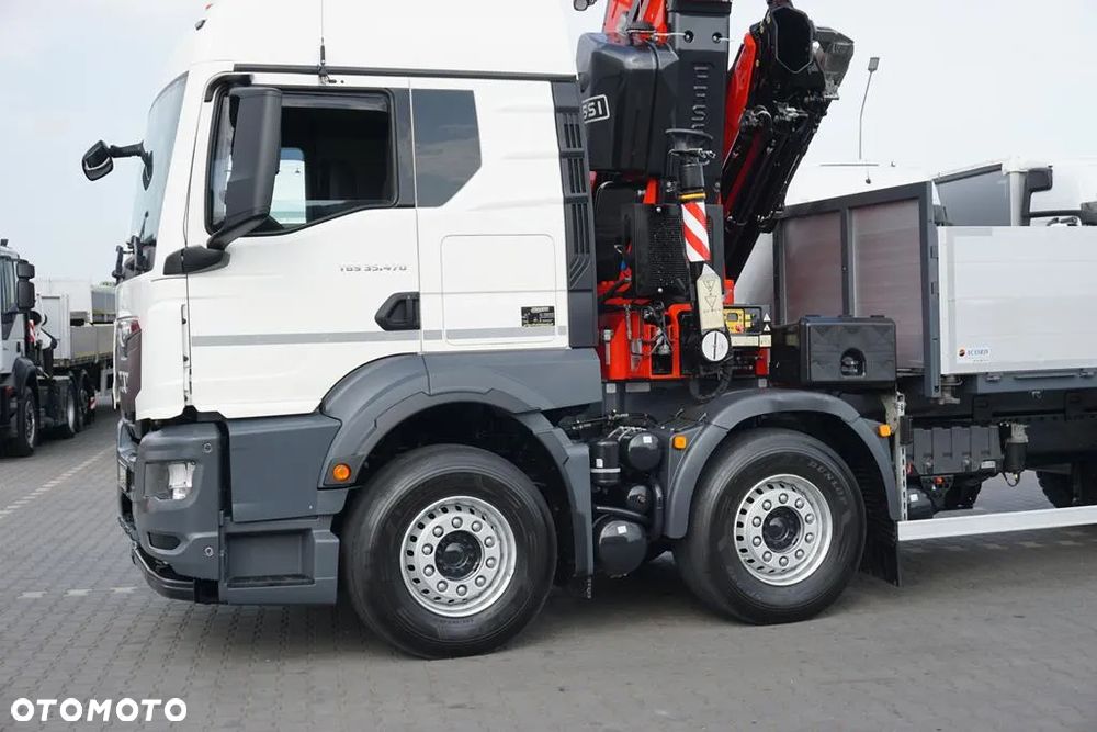 MAN TGS / 35.470 / E 6 / SKRZYNIOWY + HDS / FASSI F 545 / ŁAD. 13 105 KG / PILOT - 19