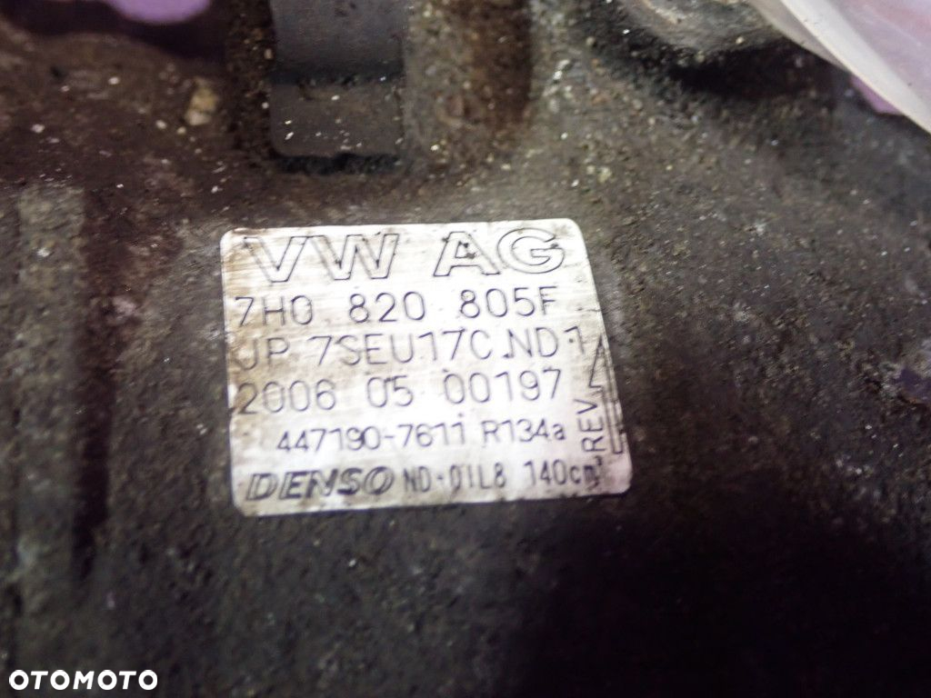 VW TRANSPORTER T5 03-09 2.5 D SPRĘŻARKA KOMPRESOR KLIMATYZACJI 7H0820805F - 6