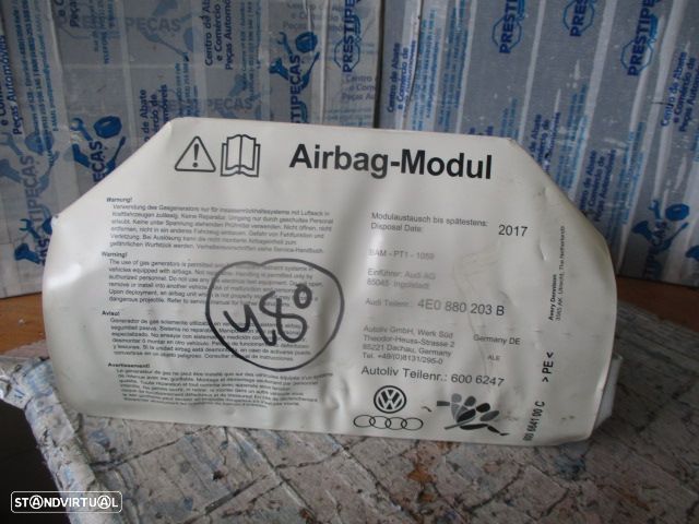 Airbag Passageiro 4E0880203B AUDI A8 2003 - 4