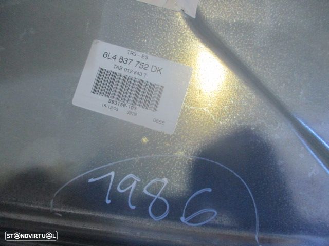 Elevador Sem Motor 6L4837752DK SEAT IBIZA 6L 2004 1.9TDI 130CV 5P CINZA FD - 2