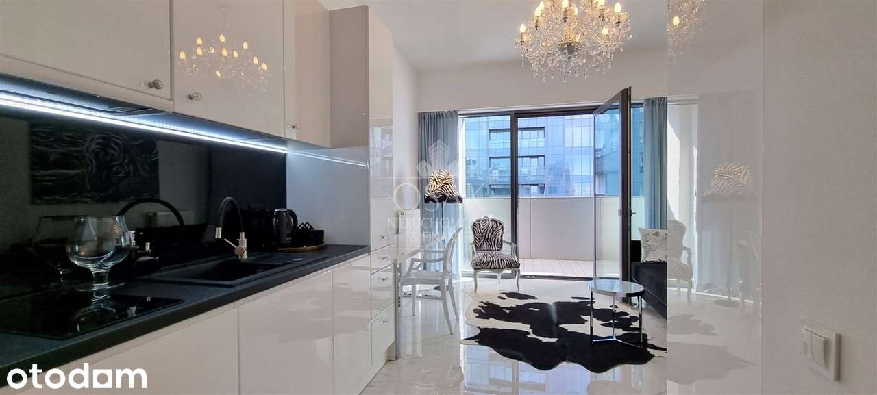 Luksusowy 1 pok. apartament z loggią - Hanza Tower