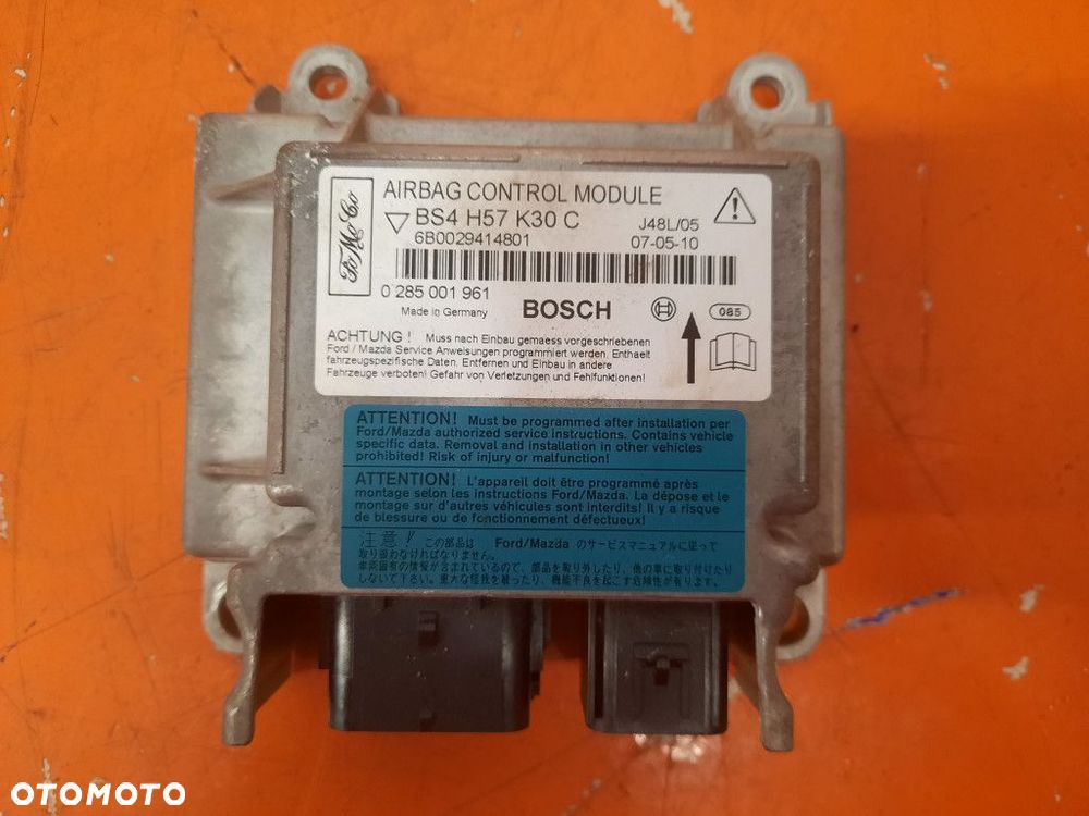 MAZDA  III 3 06-09 1.6 CITD MODUŁ AIRBAG STEROWNIK PODUSZEK 0285001961