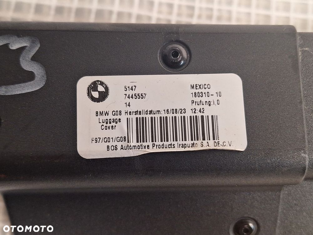 roleta bagaznika bmw x3 g01 f97 ix3 g08 m g97 2020-2025 7471986 7445557 orginal demontaz - 5