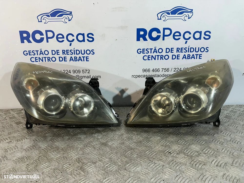 .Oticas Farol Frente Frontal Esquerda Direita Original GM Opel Vectra C Facelift Fase 2 13170922 13170921 - 2