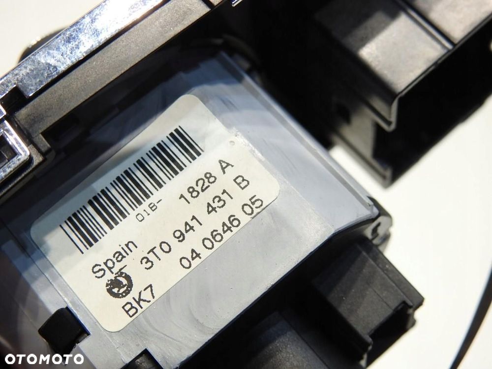 PANEL PRZEŁĄCZNIK WŁĄCZNIK ŚWIATEŁ SKODA SUPERB II 3T0941431B - 5
