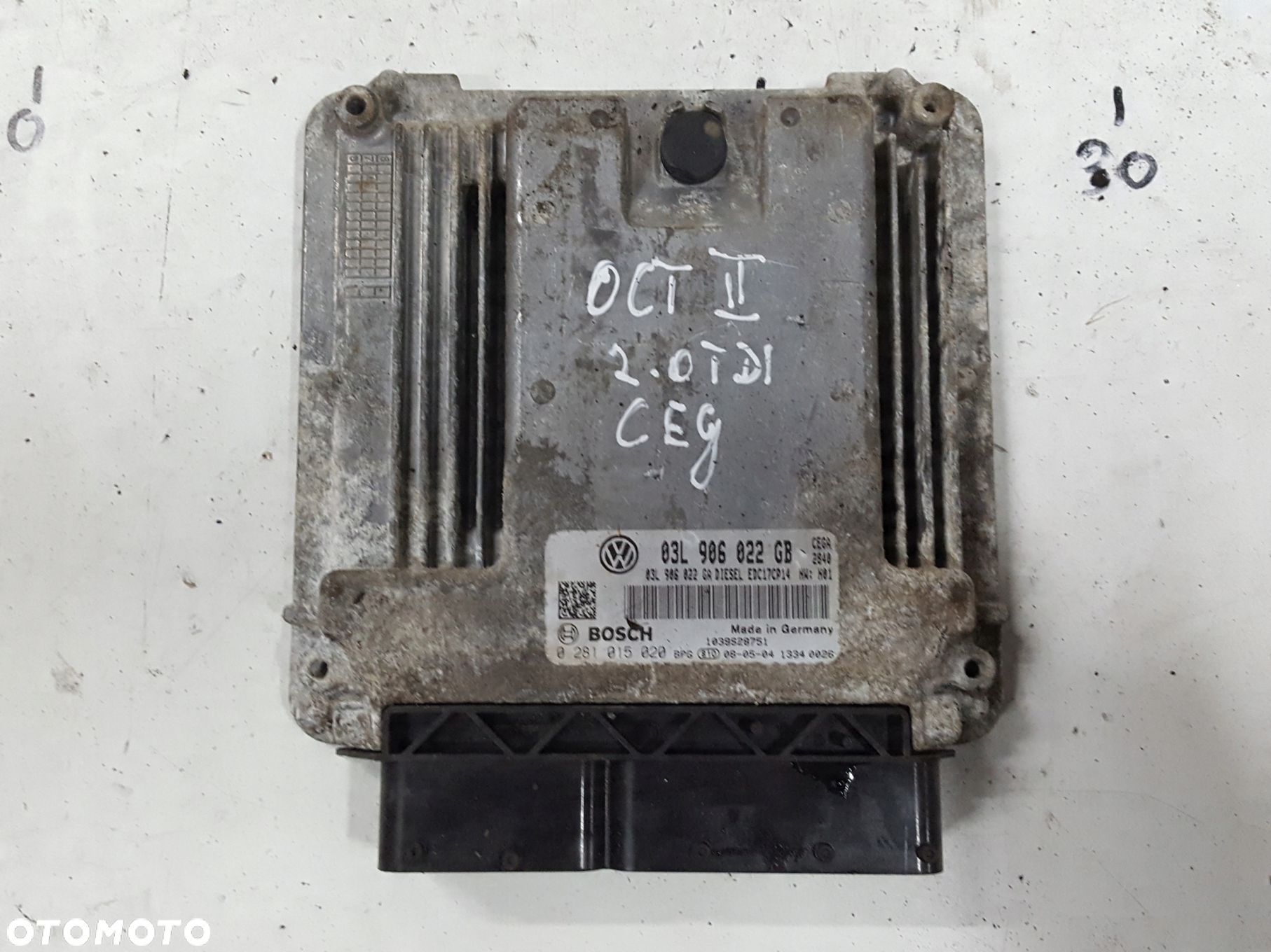 OCTAVIA 2 II 04-08r 2.0 TDI CEG KOMPUTER SILNIKA - 1