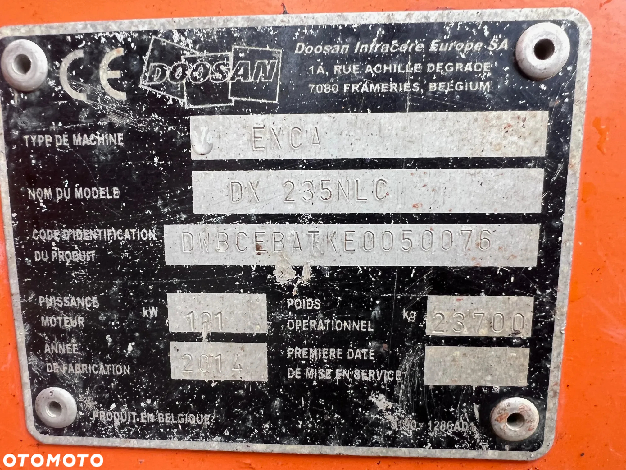 Doosan DX 235 NLC 5079MTH 2 ŁYŻKI SZYBKOZŁĄCZE 2014R 23700KG - 12