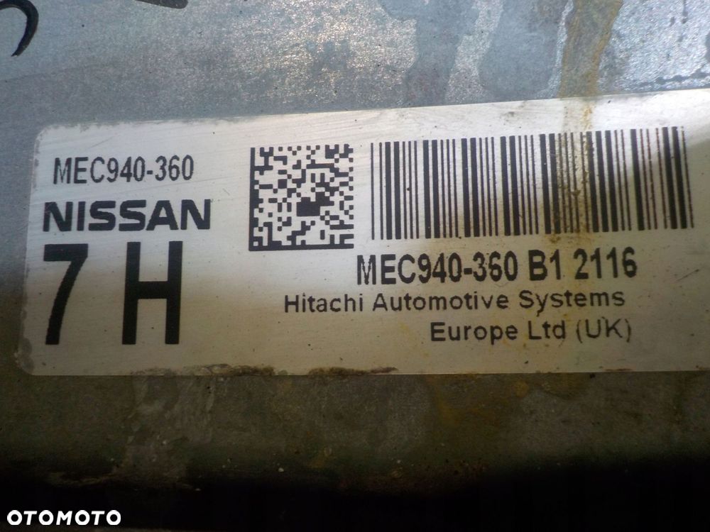 NISSAN JUKE F15 I 1.6 B 12r sterownik komputer silnika MEC940-360 - 6