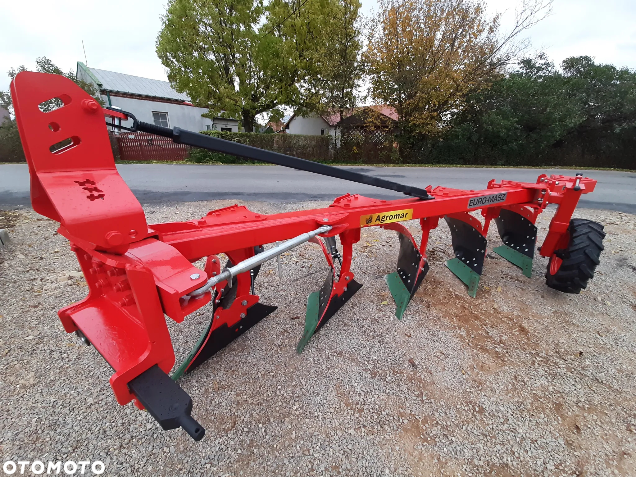 Pług zagonowy jednobelkowy 3/4/5+ skib EURO-MASZ / kverneland 18'' OD RĘKI transport zrywalny/śruba - 10