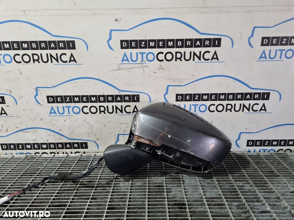 Oglinda stanga Mazda CX - 5 2012 - 2015 4 Usi gri (1082) Rabatabile Capac lipsă - 1