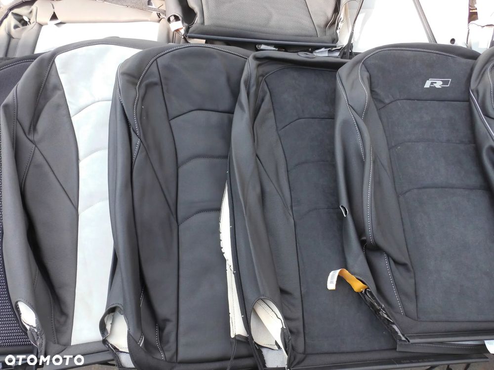 FOTEL FOTELE KANAPA SIEDZISKO Z PODNÓŻKIEM LEWE POSZYCIE TAPICERKA SKORA ALCANTARA MISTRAL / RAVEN VOLKSWAGEN ARTEON 3G8 ORYGINAŁ - 19