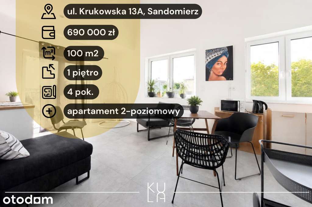 Mieszkanie na sprzedaż, 5 pokoi, 100 m², Sandomierz