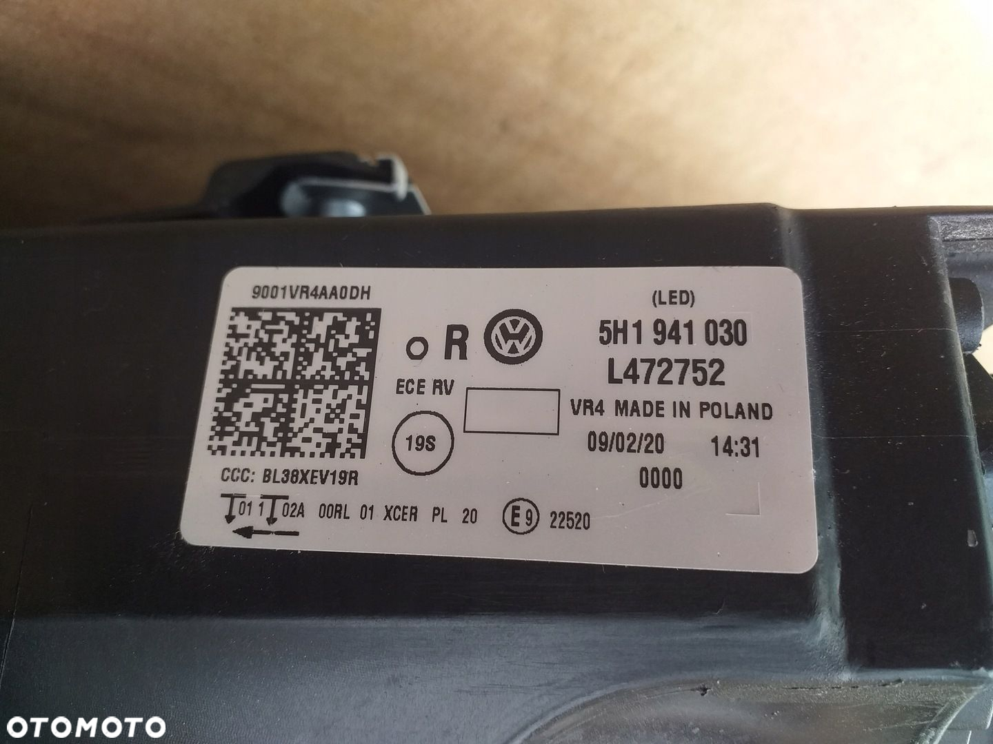GOLF 8 PRAWA LAMPA NOWA 5H1941030 - 4