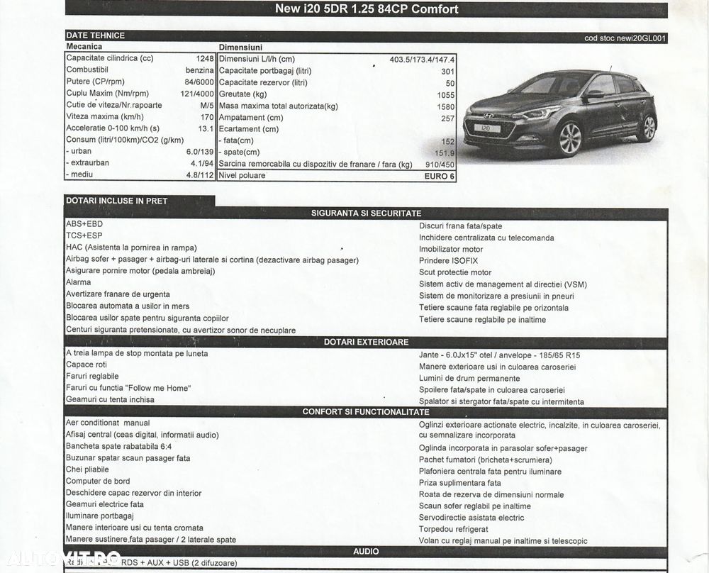 Hyundai i20 1.25 84CP M/T Comfort - 11