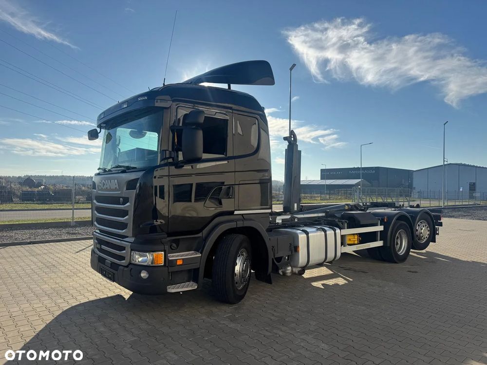 Scania G410 /2017r /HAK MEILLIER RK20.70 / SKRĘTNA OŚ WLECZONA - 2