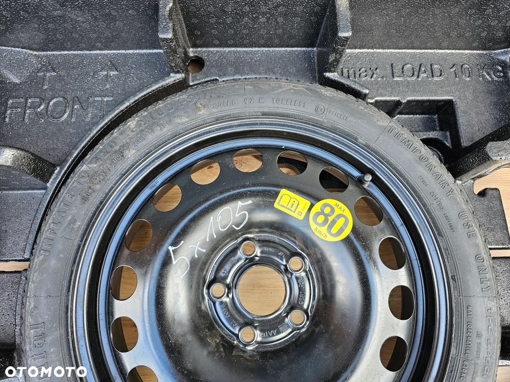KOŁO DOJAZDOWE ZAPASOWE ZESTAW KLUCZ LEWAREK STYROPIAN PODŁOGA OPEL ASTRA K 16 CALI 5x105 115/70/16 ET25 - 3