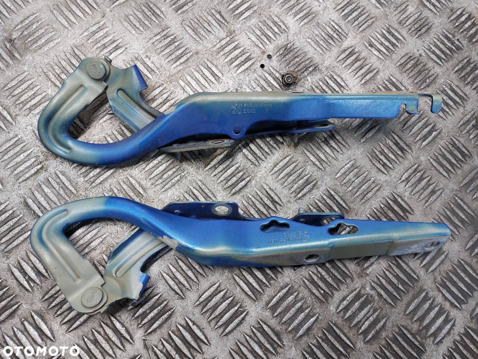 ZAWIASY MASKI KOMPLET PEUGEOT 207 I 9650867080 9650866980 - 1