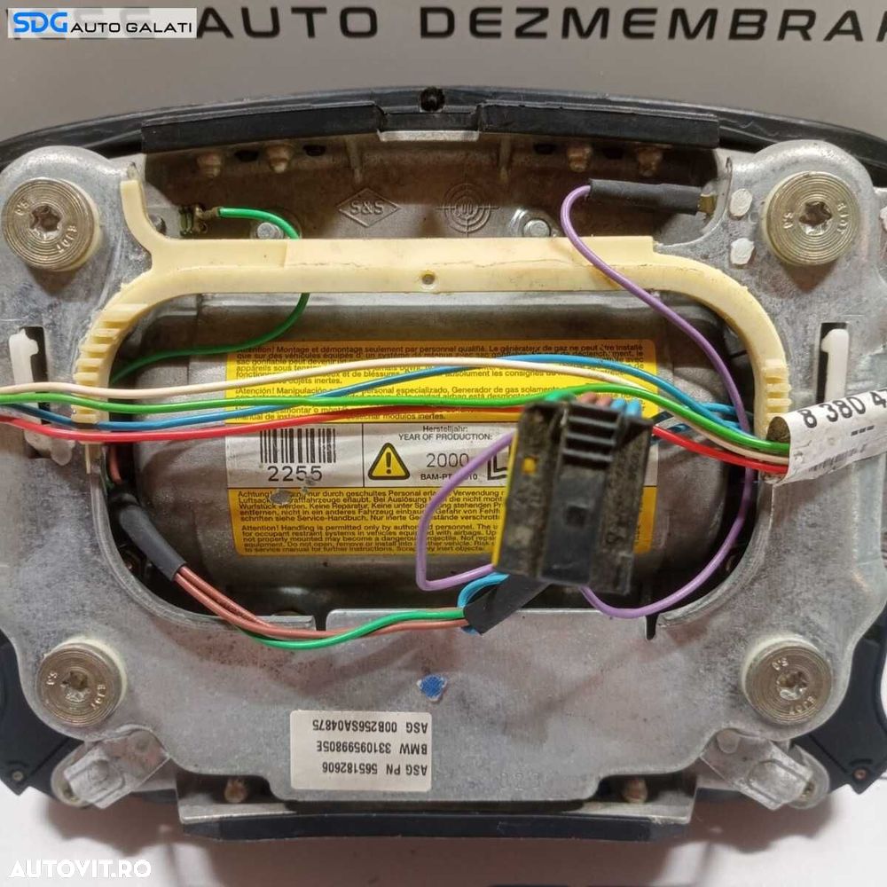 Airbag Volan Modelul cu Comenzi BMW Seria 5 E39 Facelift 1995 - 2003 - 7