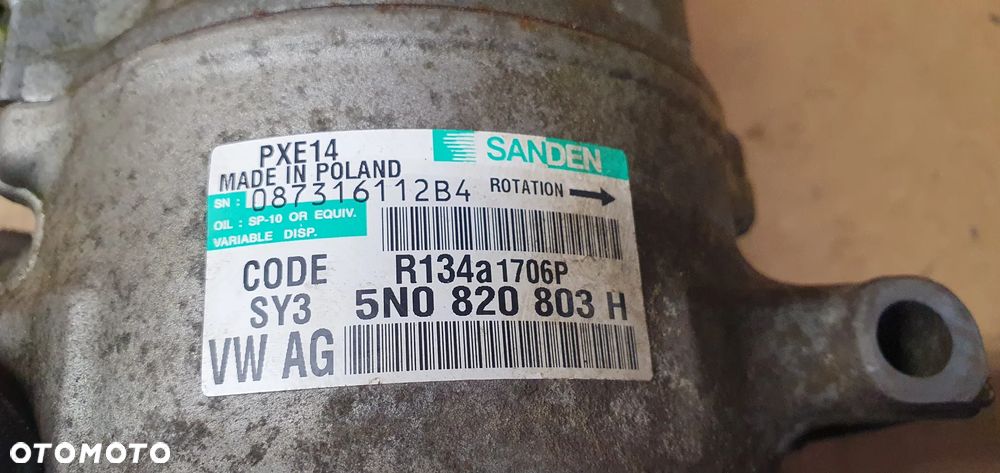 Sprężarka klimatyzacji kompresor klimy VW Caddy III 5N0820803H - 7
