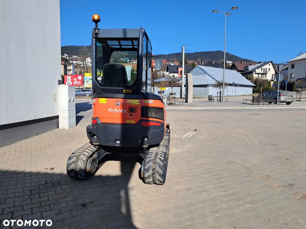 Kubota U27-4 WAGA 2700 kg 2.7t 1300 mth minikoparka * 2022 rok * 2 łyżki * lusterka * pełne oświetlenie jeden właściciel * zero obrys długie ramie szybkozłącze MS03 * hydrauliczna skarpówka * gąsienice 80% bez DPF Red Key * dodatkowe linie hydrauliczne jcb yanmar Cat takeuchi - 12