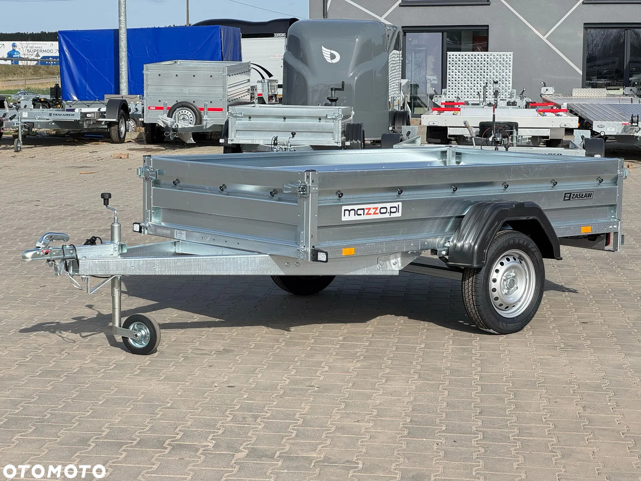 Zaslaw Dostawa Przyczepka na resorze DMC750kg 230x132x35cm SOLIDNA I MOCNA! resorówka - 6