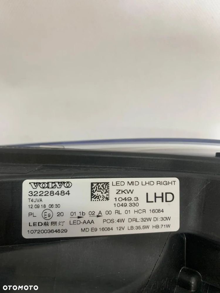 Volvo V40 XC40 Reflektor prawy Lampa prawa v 40 xc 40 16r FL Lift Fullled - 5