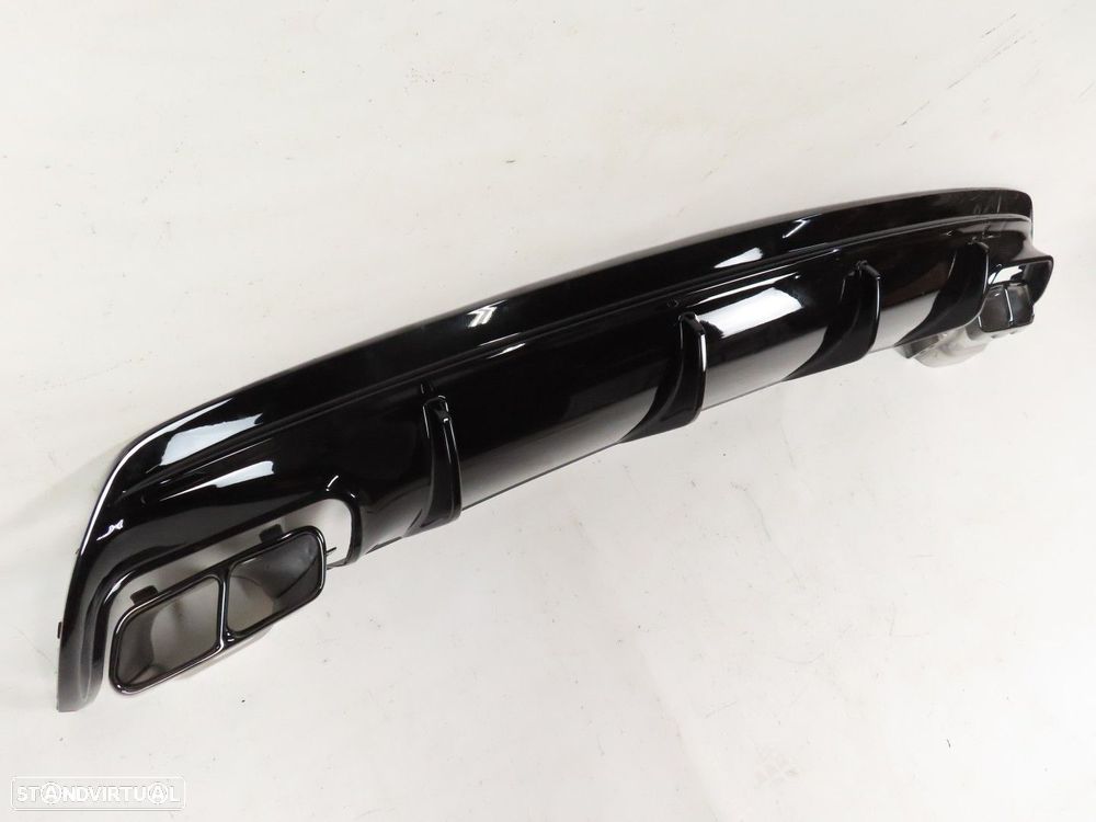 Difusor parachoques com Ponteiras Look A45 Trás Novo/ ABS MERCEDES-BENZ CLA Coup... - 2